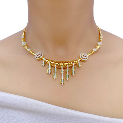 Indrani AD Studded Necklace Set