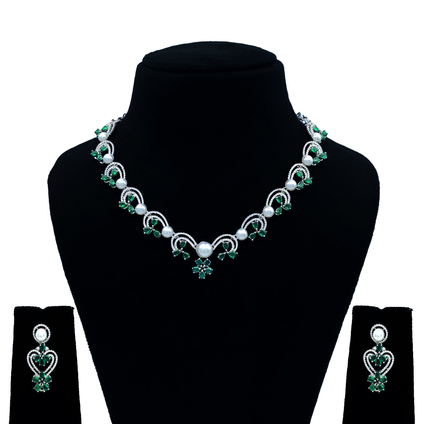 Rati AD Studded Necklace Set