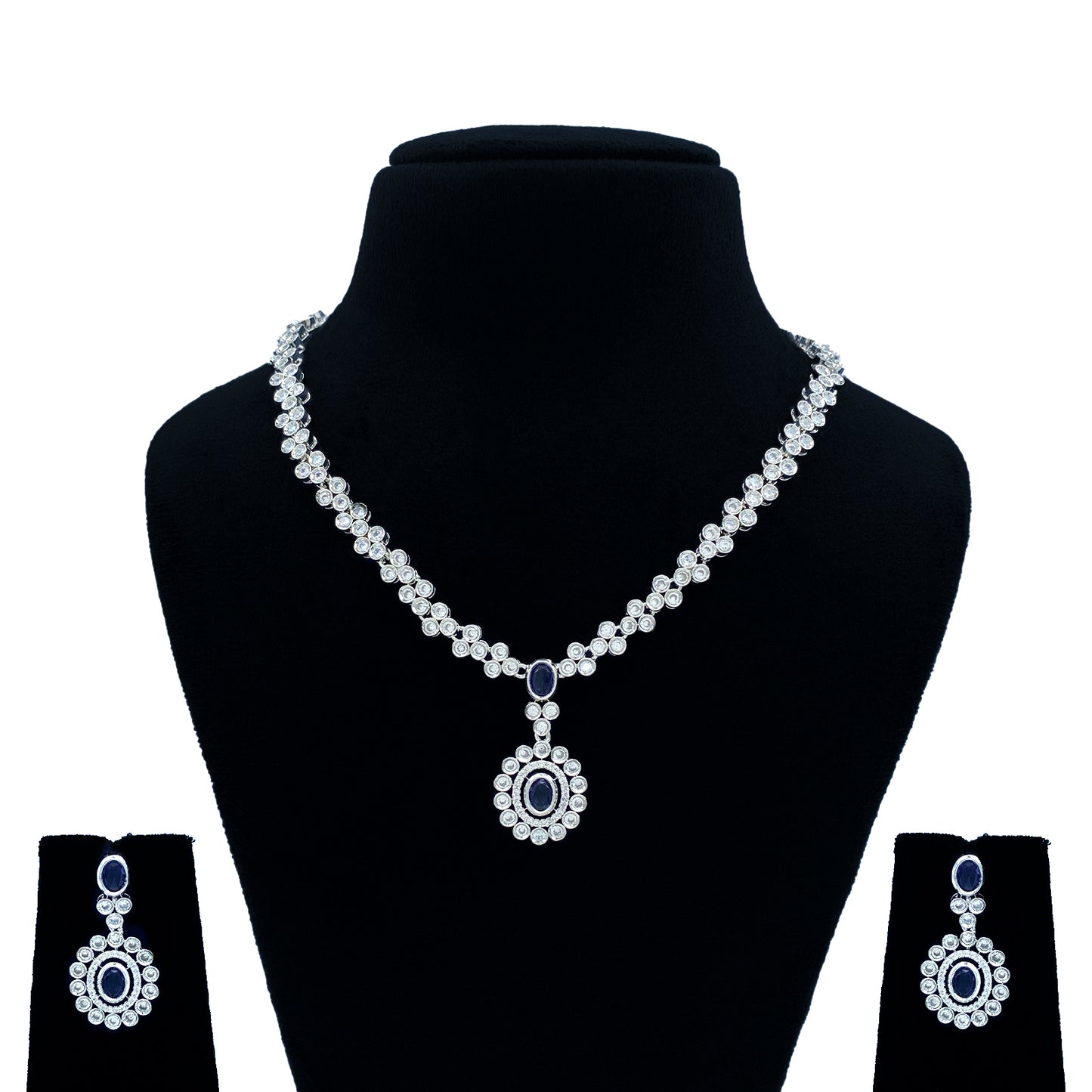 Pankhuri AD Studded Necklace Set