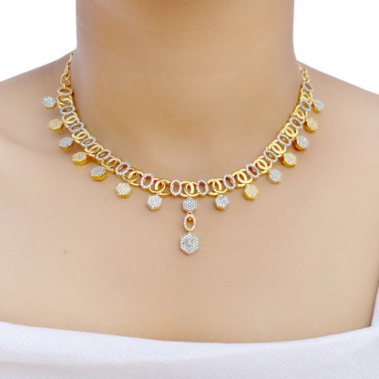 Kiran AD Studded Necklace Set