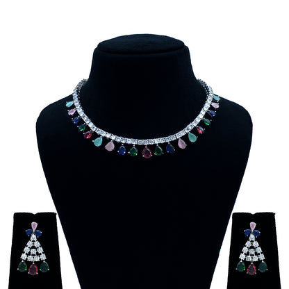 Tisha AD Studded Necklace Set