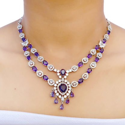 Kohinoor AD Studded Necklace Set