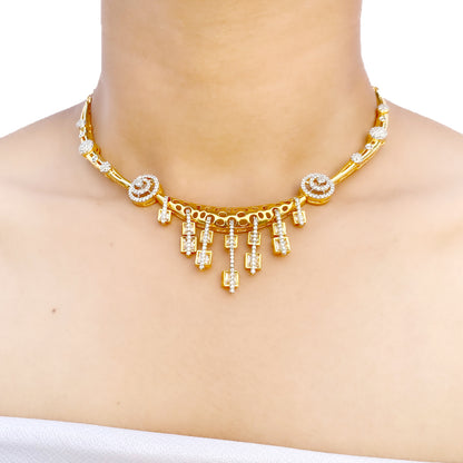 Indrani AD Studded Necklace Set