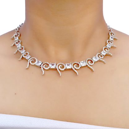 Aria AD Studded Necklace Set